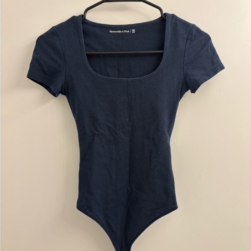 Abercrombie Blue Fitted Short Sleeve Bodysuit